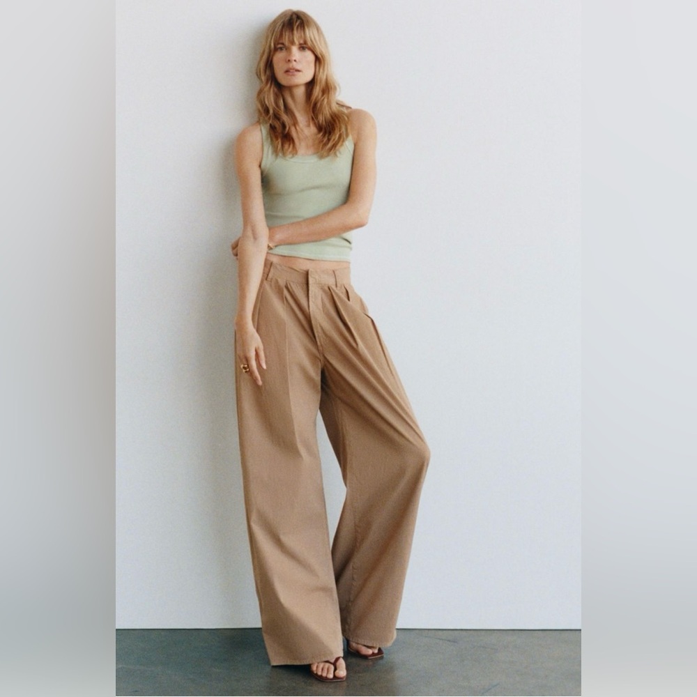 NWOT Citizens of Humanity Petra pleated trousers. Beige, size 25 - Picture 2 of 6